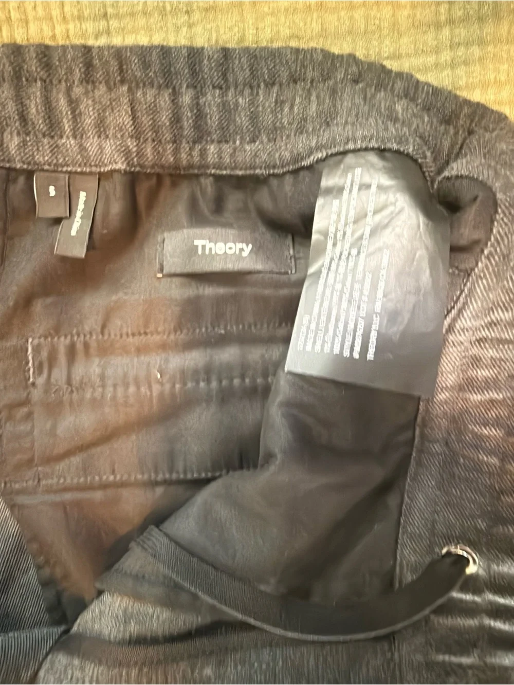 Theory Men's Charcoal Gray Jogger Sweatpants